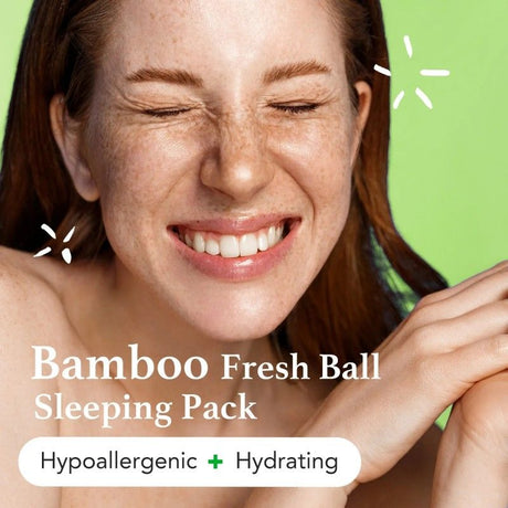 Bring Green Fresh Ball Sleeping Pack Bamboo Hydrating 8g