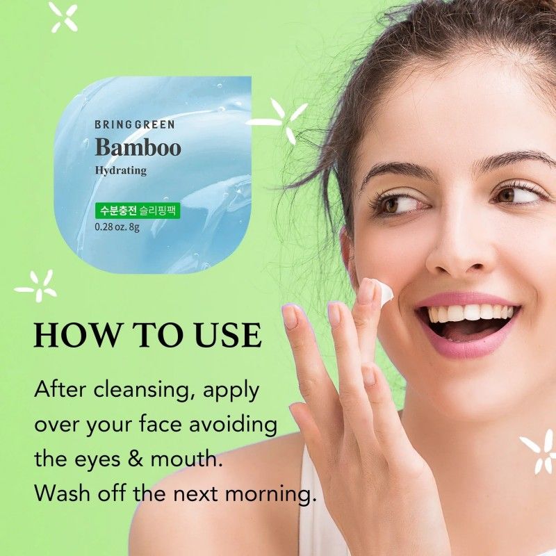 Bring Green Fresh Ball Sleeping Pack Bamboo Hydrating 8g