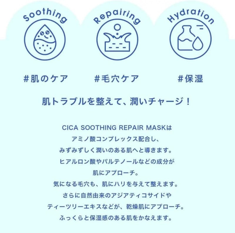Megood-Beauty CICA Soothing Repair Mask 5pcs