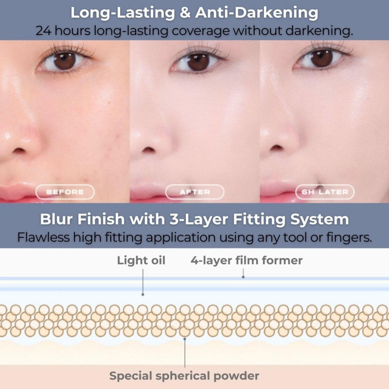 About Tone Skin Layer Fit Foundation #21 Warm Light 30ml