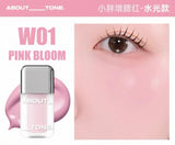 About Tone液体腮红水光款#W01粉色绽放