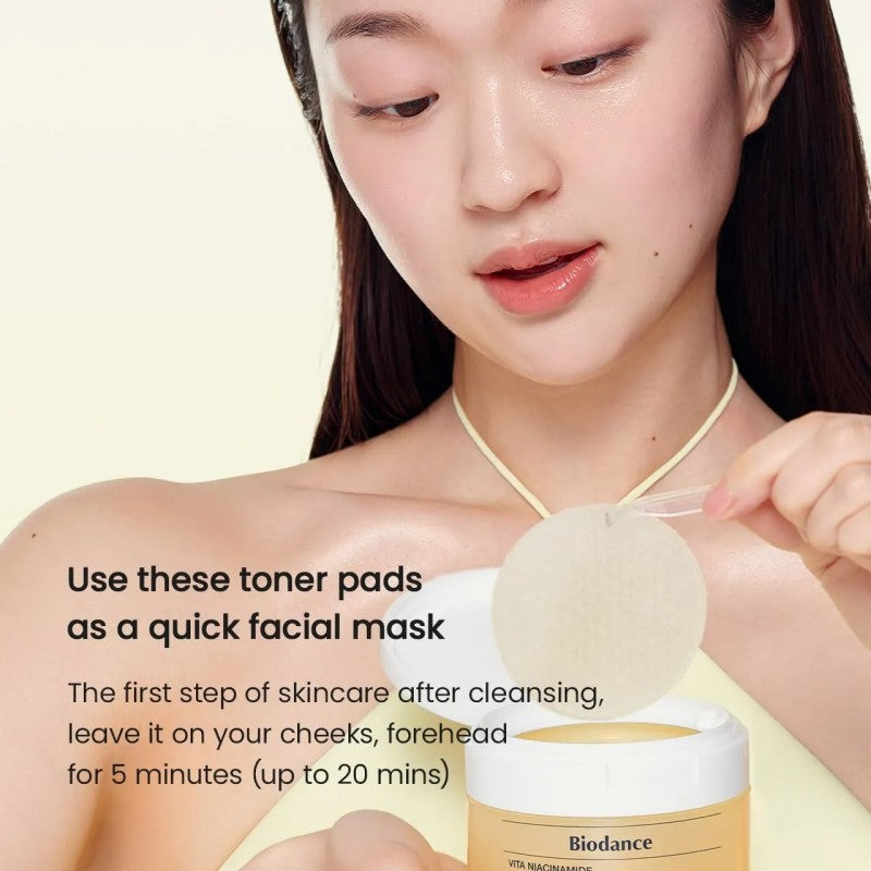 Biodance Vita Niacinamide Gel Toner Pads 60pcs