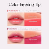 Peripera菲丽菲拉水光沁润唇釉夹心糖唇彩#04蜜桃荔枝