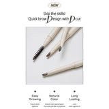 Peripera Speedy D Cut Brow #01 Gray Brown