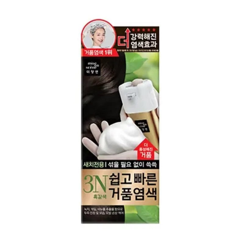 Mise En Scene爱茉莉速效泡沫染发剂#3N黑棕色