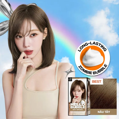 Mise En Scene Hello Bubble Hair Color #8MB Matt Brown