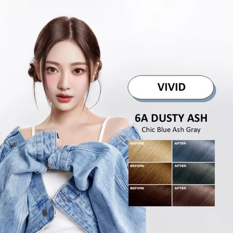 Mise En Scene爱茉莉泡沫染发剂#6A亚麻烟灰