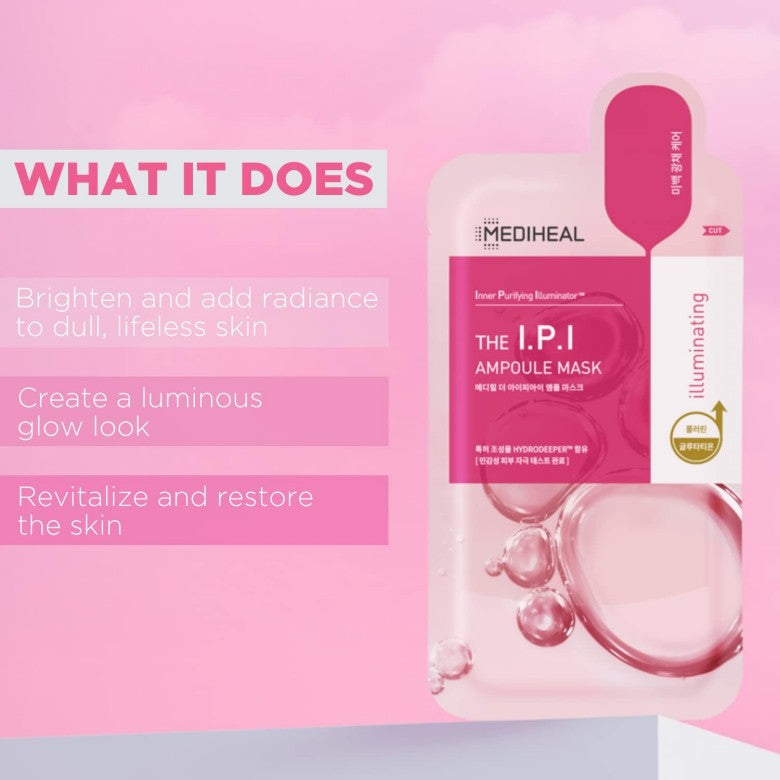 Mediheal美迪惠尔THE I.P.I提亮安瓶面膜保湿美白 10片