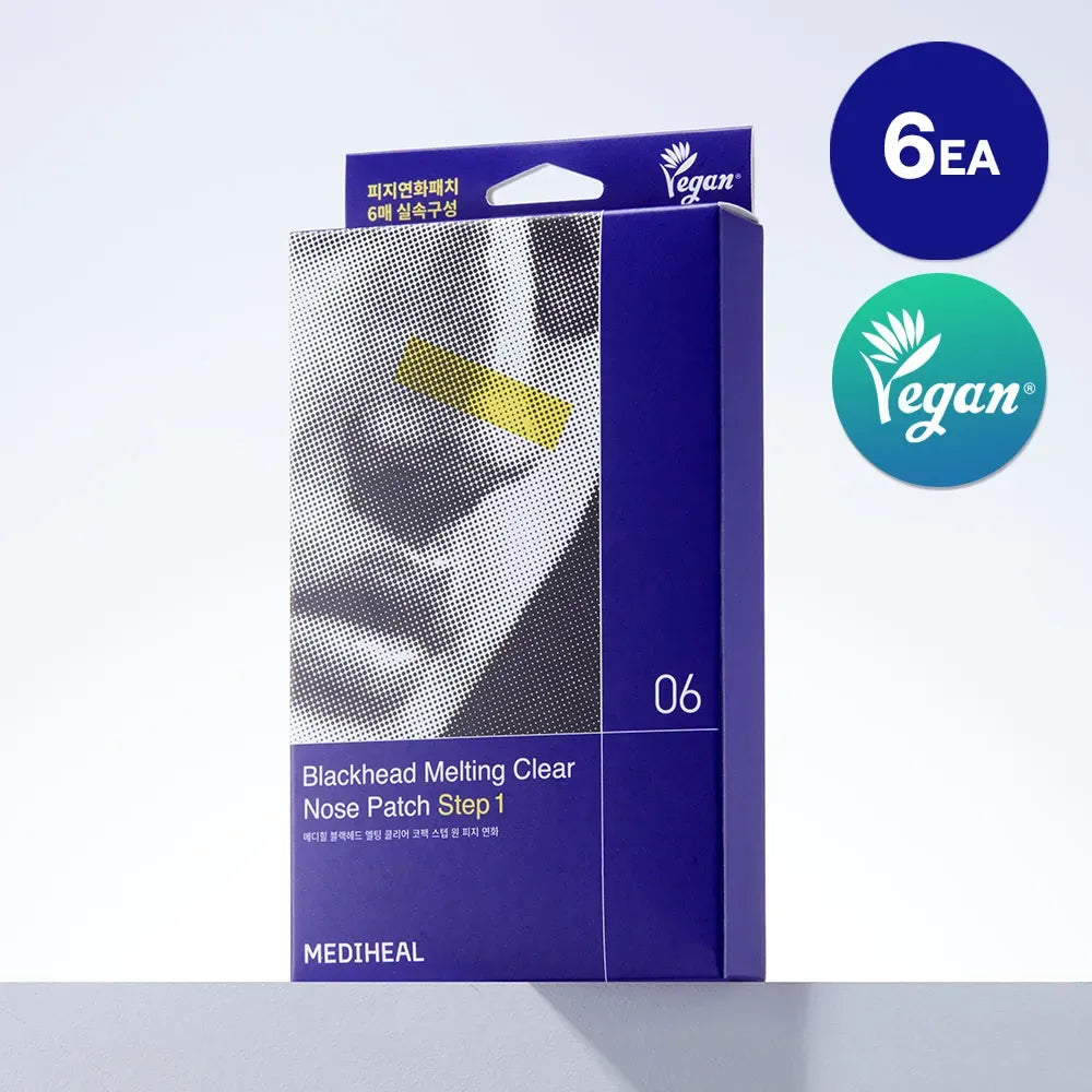 Mediheal Blackhead Melting Clear Nose Patch Step 1 6pcs