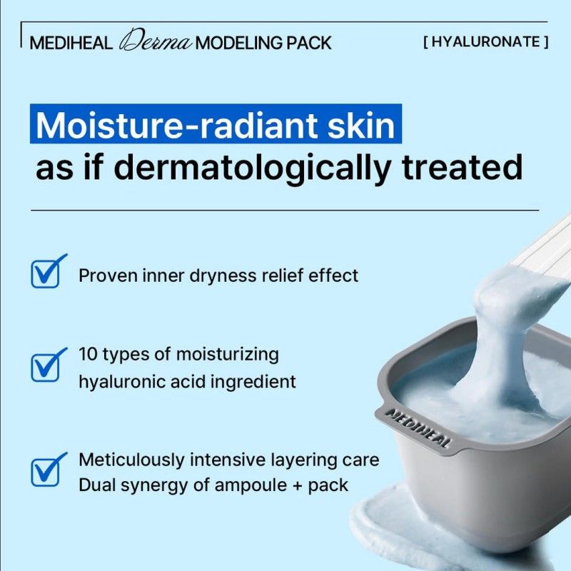 Mediheal Derma Modeling Pack Hyaluronate Moisture 28g