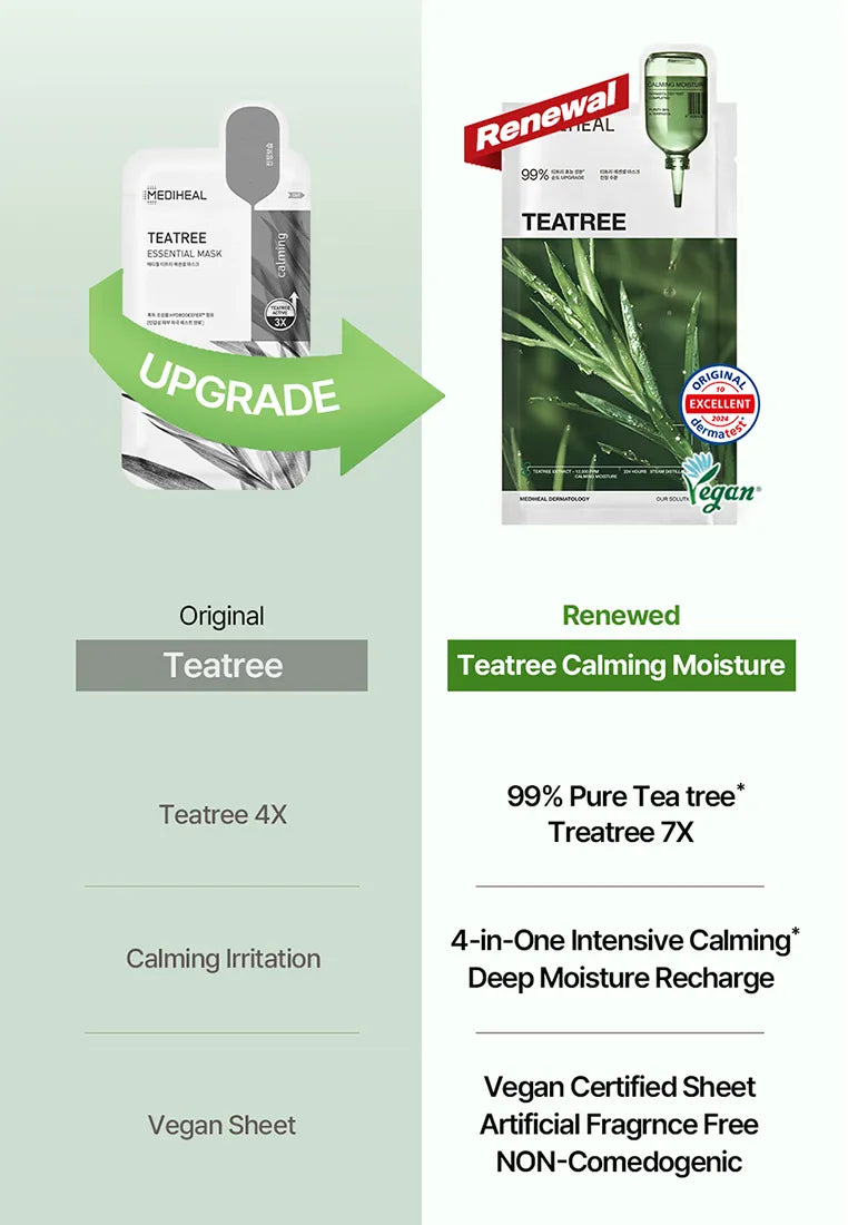 Mediheal美迪惠尔新版茶树面膜 1片