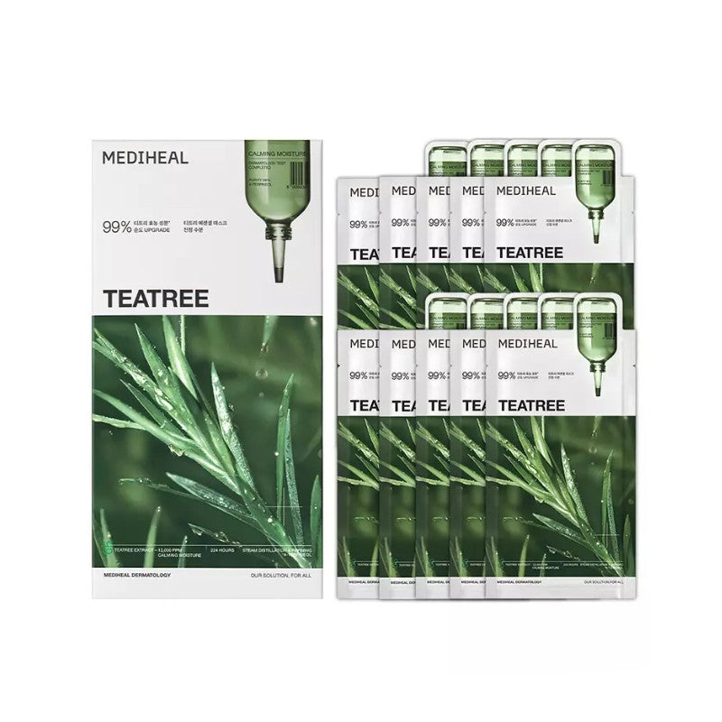 Mediheal美迪惠尔新版茶树面膜保湿修护 11片