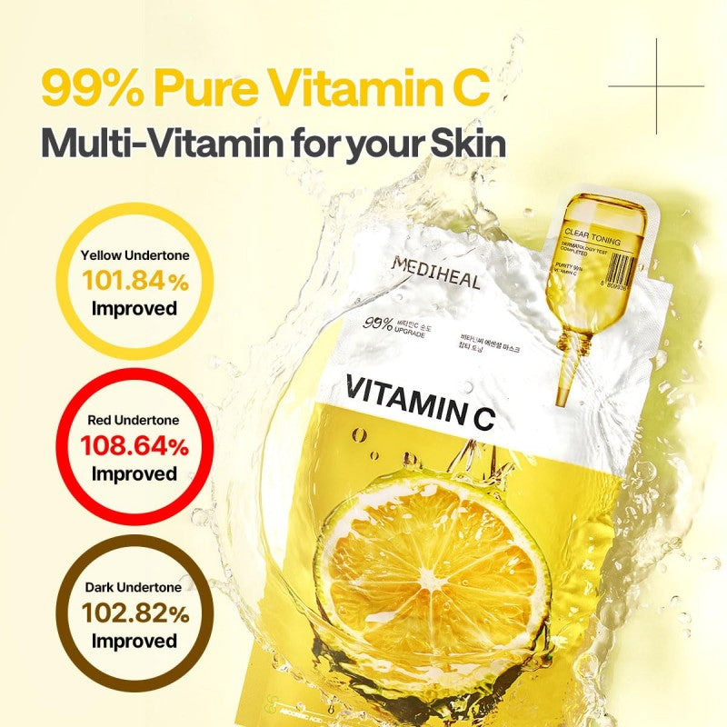 Mediheal美迪惠尔维他命C亮白保湿面膜 10+1片