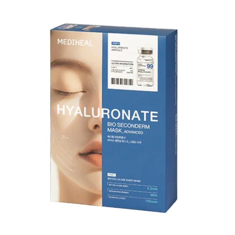 Mediheal Hyaluronate Bio Seconderm Mask Deep Moisturizing 10pcs