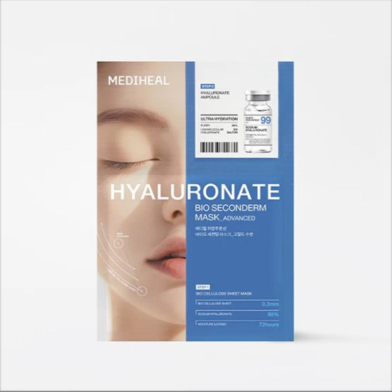 Mediheal Hyaluronate Bio Seconderm Mask Deep Moisturizing 10pcs