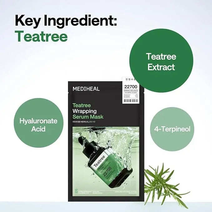 Mediheal Teatree Wrapping Serum Mask 22700 1pcs