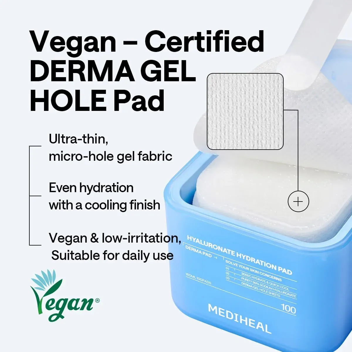 Mediheal Hyaluronate Hydration Pad 100pcs