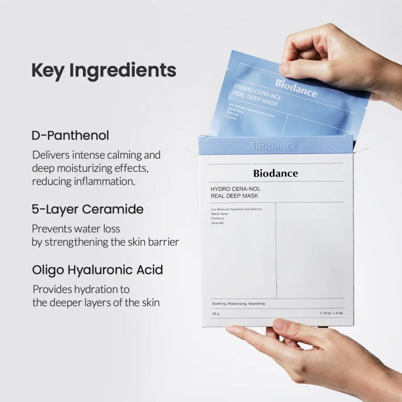 Biodance Hydro Cera-Nol Real Deep Mask 4pcs