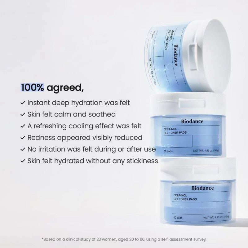 Biodance Cera-nol Gel Toner Pads 60pcs