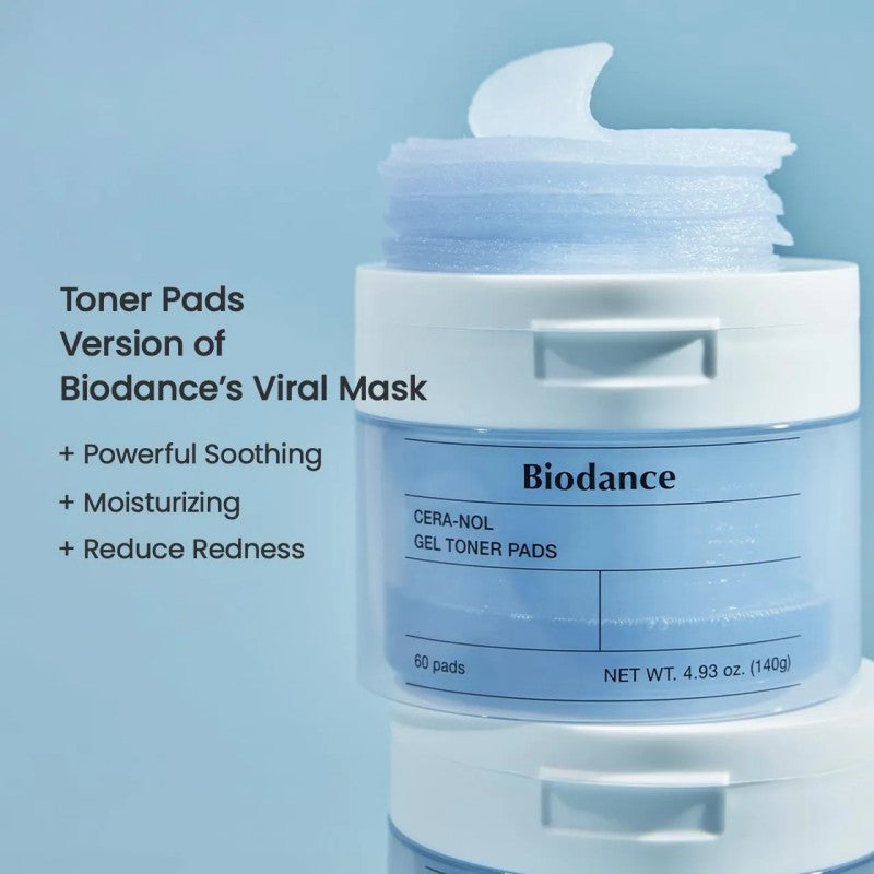 Biodance Cera-nol Gel Toner Pads 60pcs