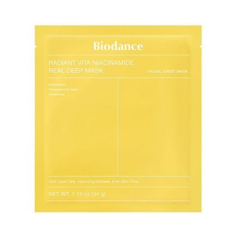 Biodance胶原蛋白提亮美白面膜黄色 1片