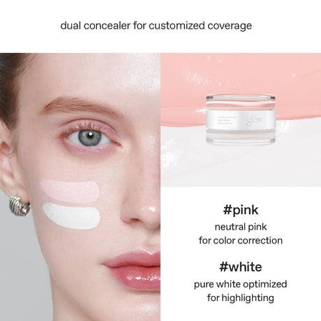 Glow Not Dry Concealer #Pink + White 10g