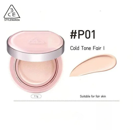 3CE Fitting Mesh Cushion(+Refill) #P01 Bright Pink Beige
