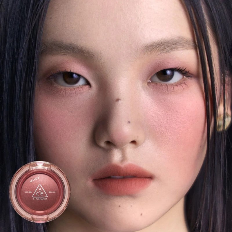 3CE眼影腮红多用膏Muut限定#木质粉