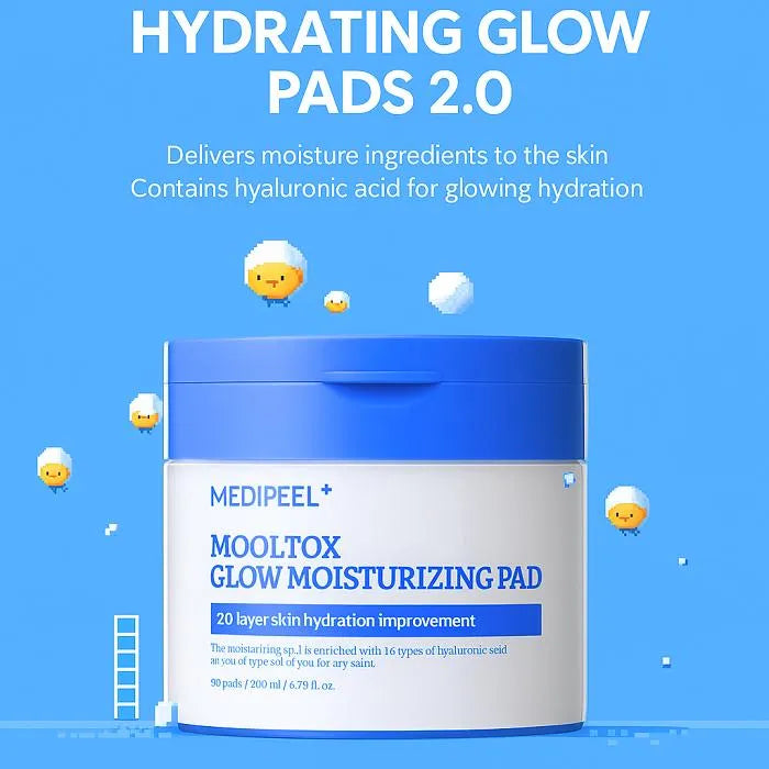 Medi Peel Mooltox Glow Moisturizing Pad 50pcs
