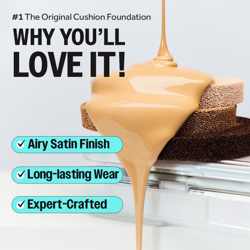 Clio珂莱欧净透无瑕白月光气垫SPF50+ #19N