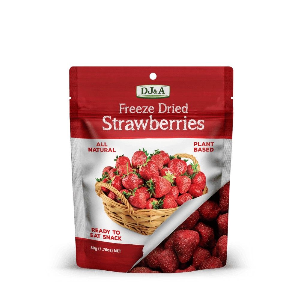 DJ&A Fruity Crisps Strawberry 25g