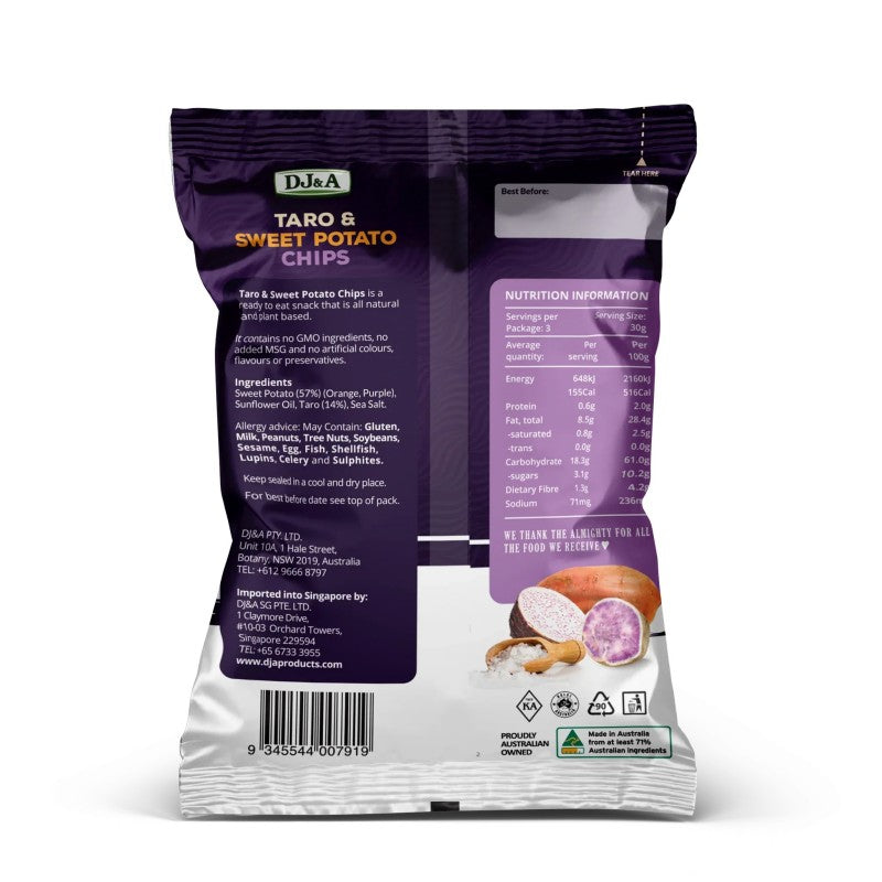 DJ&A Taro & Sweet Potato Chips 90g