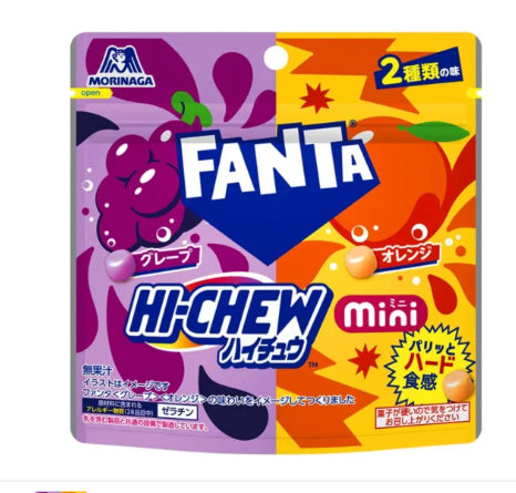Morinaga-森永制果-Hi-Chew-Mini-葡萄味及橙味硬糖50g