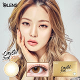 Olens月抛美瞳Crystal 3con Brown -2.00