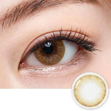 Olens月抛美瞳Crystal 3con Brown -2.00