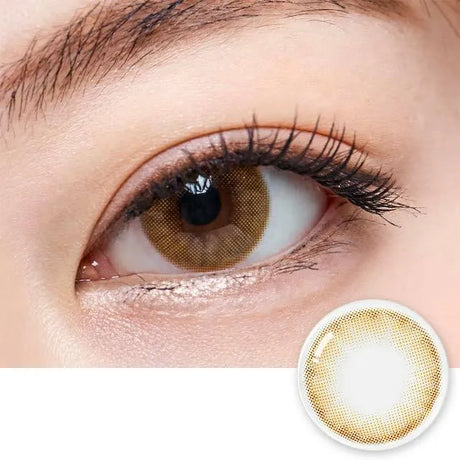 Olens月抛美瞳Crystal 3con Brown -3.00