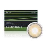 Olens 1-Month Colored Contact Lens Symphony 3Con Green ±000