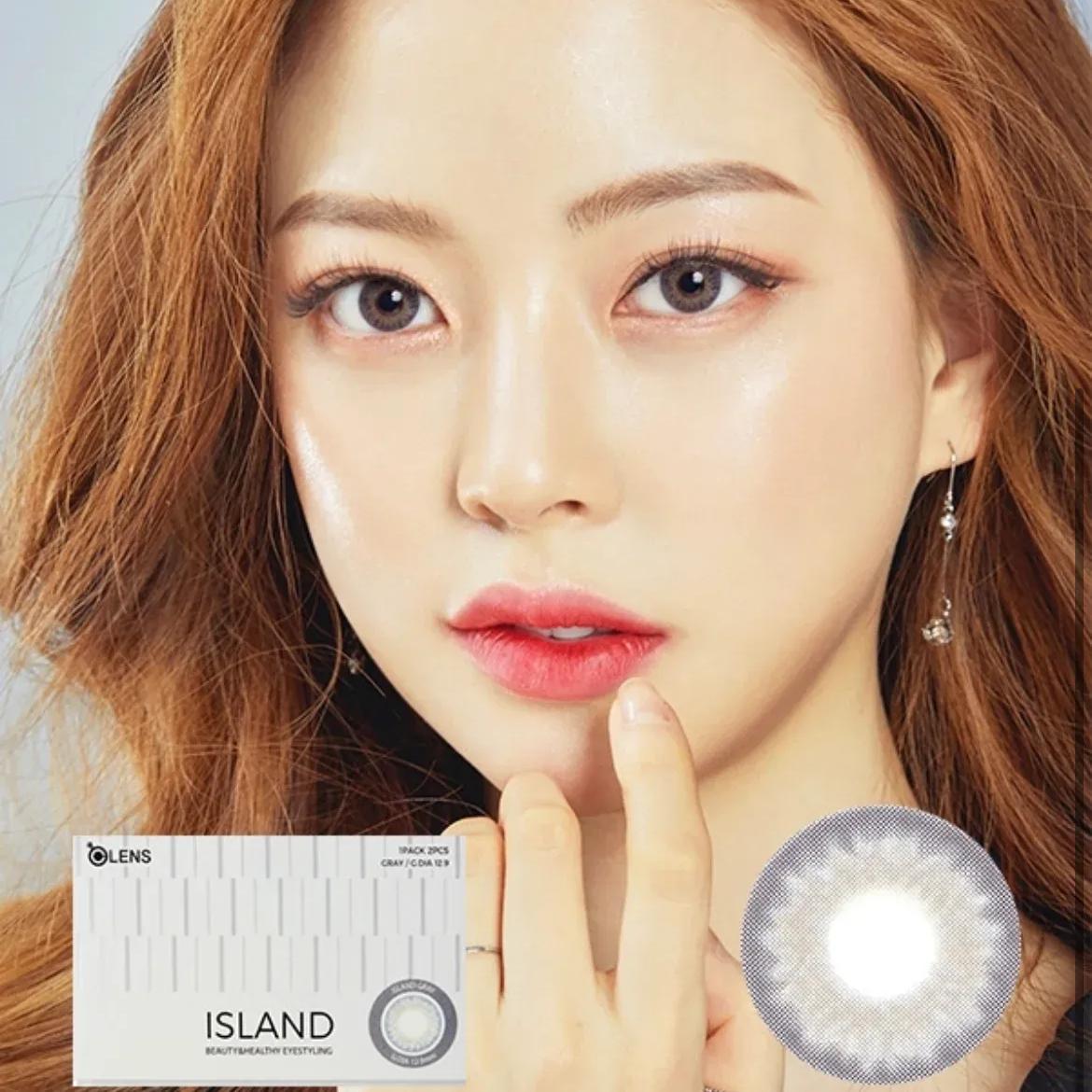 Olens月抛美瞳Island Gray -6.50