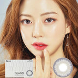 Olens月抛美瞳Island Gray -6.50