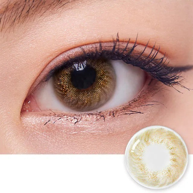 Olens月抛美瞳Caribe 3Con Brown -2.00