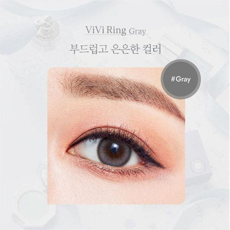 Olens 1 Month Colored Contact Lens ViVi Ring Gray -3.50 2pcs