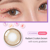 Olens 1 Month Colored Contact Lens Tika 3con Brown -4.50 2pcs