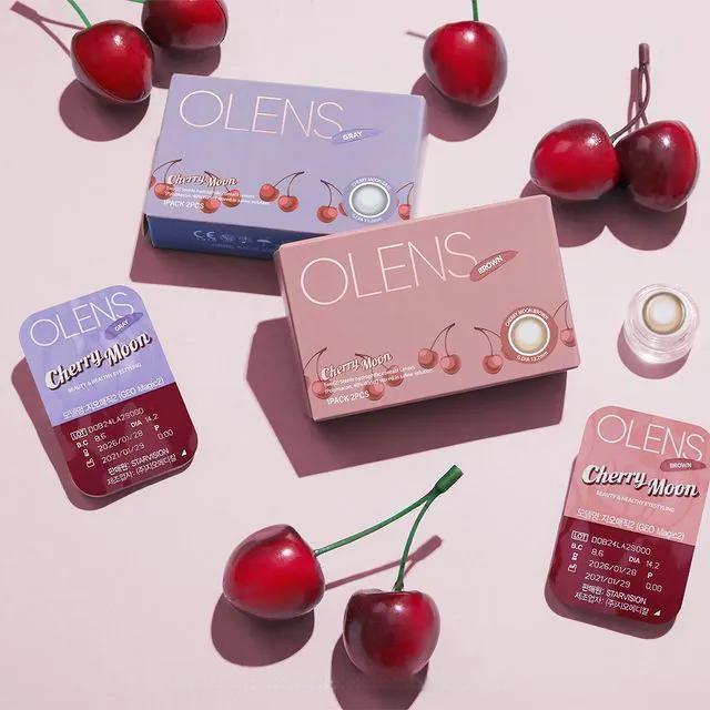 Olens月抛美瞳Cherry Moon Brown -5.50