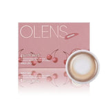Olens 1 Month Colored Contact Lens Cherry Moon Brown -3.00