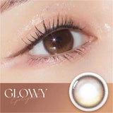 Olens 1-Month Colored Contact Lens Glowy Brown -2.00 2pcs