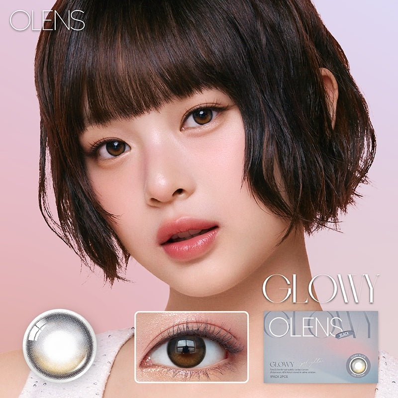 Olens月抛美瞳Eyelighter Glowy Black -5.00 2枚