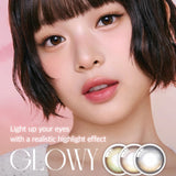 Olens月抛美瞳Eyelighter Glowy Black -4.00 2枚