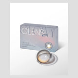 Olens 1 Month Colored Contact Lens Eyelighter Glowy  Black -3.50 2pcs