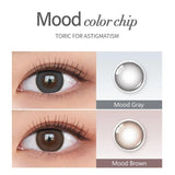 Olens 1 Month Colored Contact Lens Moodnight Mood Gray ±000 2pcs