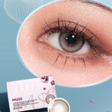 Olens 1 Month Colored Contact Lens Muse Shine Brown -2.00 2pcs